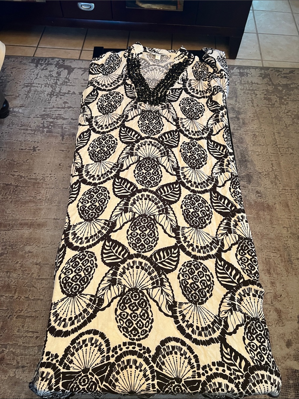 Lilly Pulitzer Black & White Printed Skirt